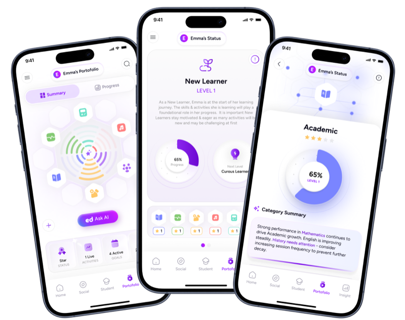 Linxed learning app on phones